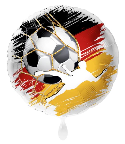 Folienballon - Fußball, Deutschland - ø 43cm